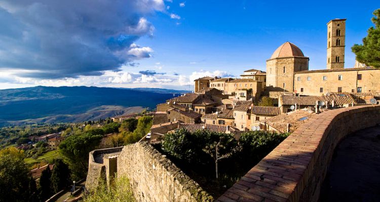 A view of Volterra, the famous medieval town near Pisa, Italy